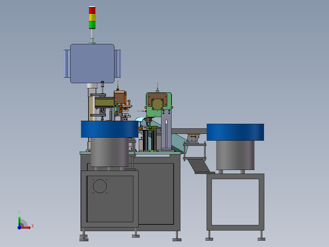 喷雾泵内活塞2件套组装机（sw17可编辑+工程图+bom）前视图