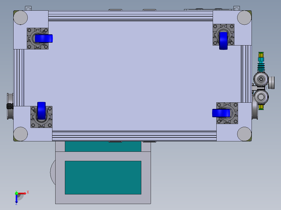 自动PIN组装压合检测机sw17可编辑俯视图