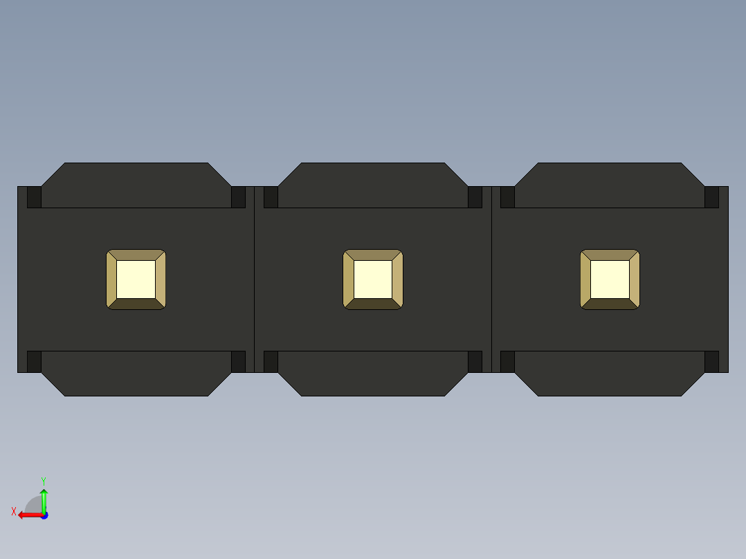 彩色公头100mil（2.54mm）系列-DS1021_black_1x03p_100mil_Type43_rev1.0后视图