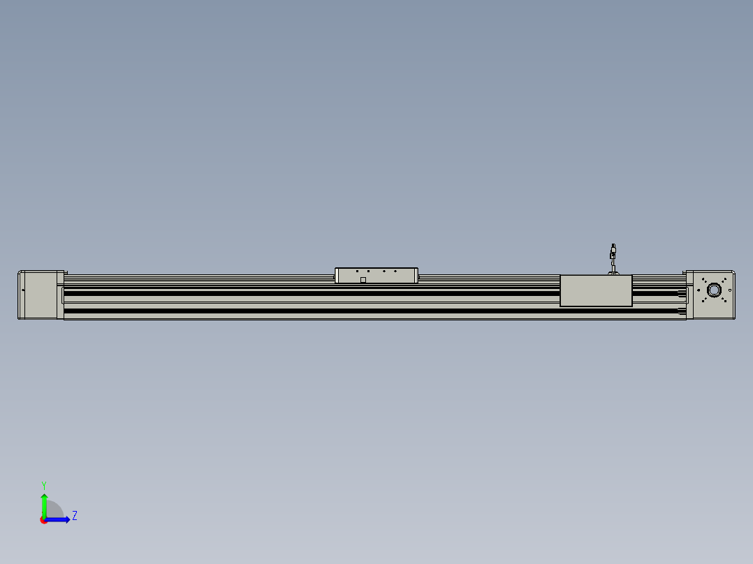 威洛博直线电机模组EB20-L224-S1550-BR-ZP75-MS3-5K左视图