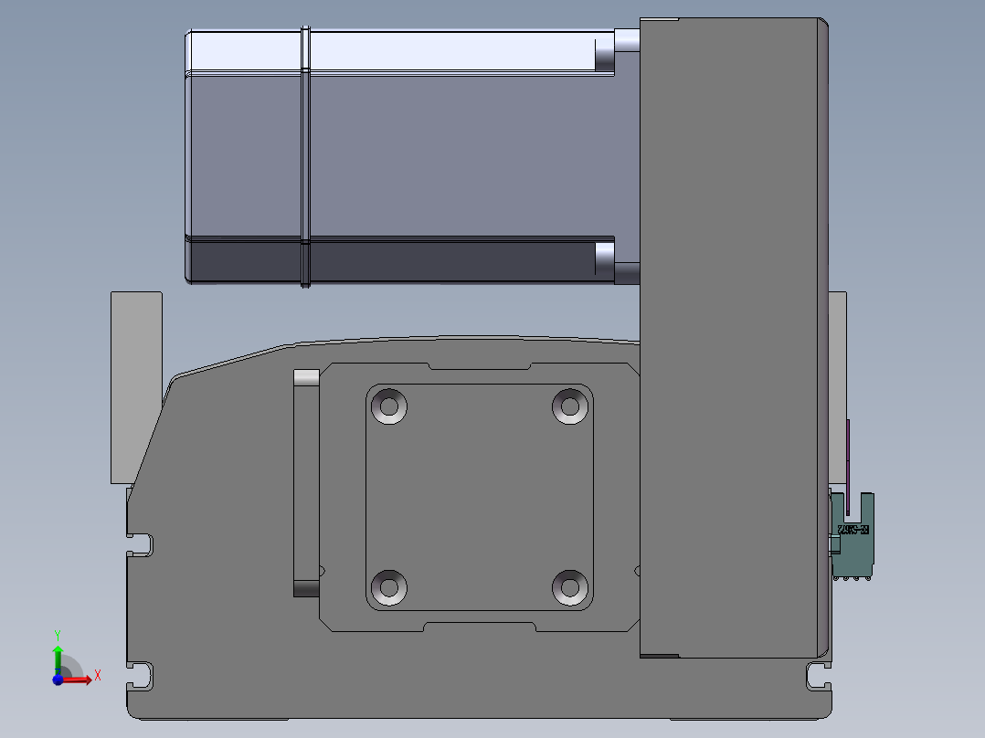 MTB同步带半封闭MTB22M-RU-750W前视图