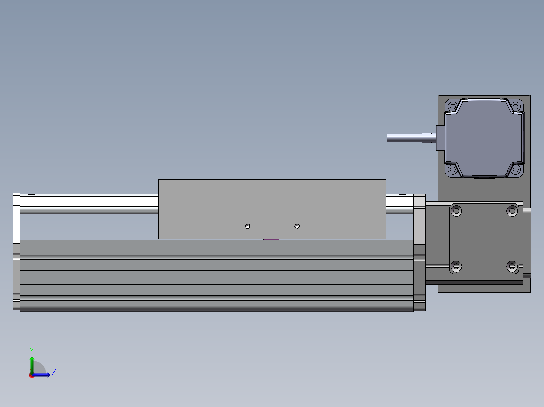 MTB同步带半封闭MTB22M-RU-750W左视图
