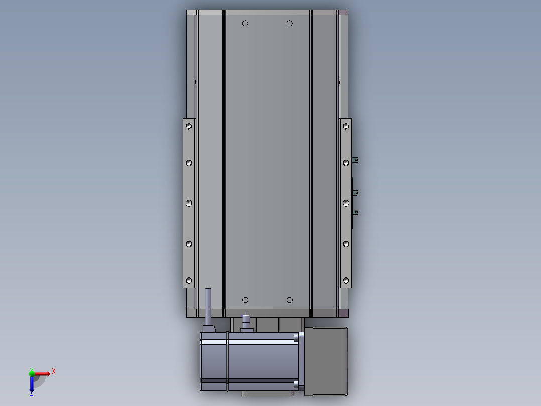 MTB同步带半封闭MTB22M-RU-750W俯视图
