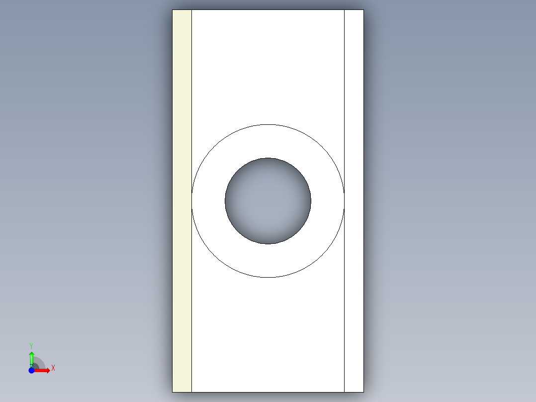 定位配件2313-3D多系列多零件图纸模型前视图