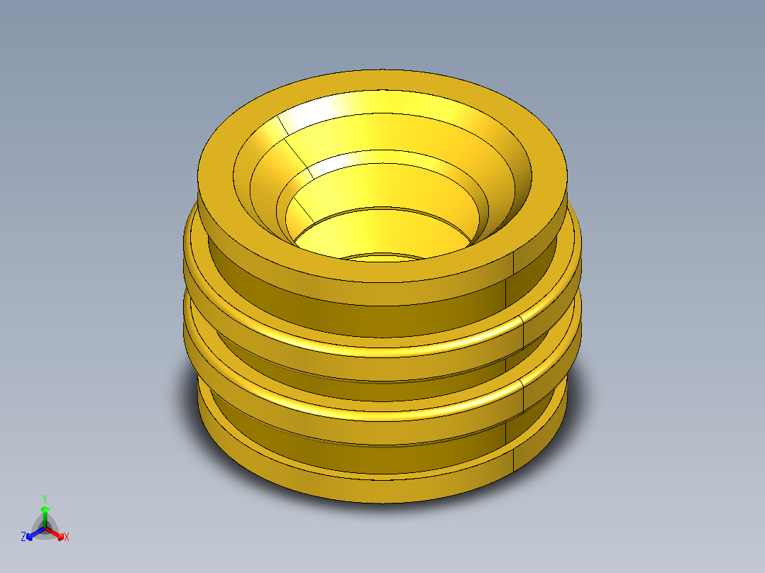 紧固件-IGES No. 6-32 Brass 3DP Inserts