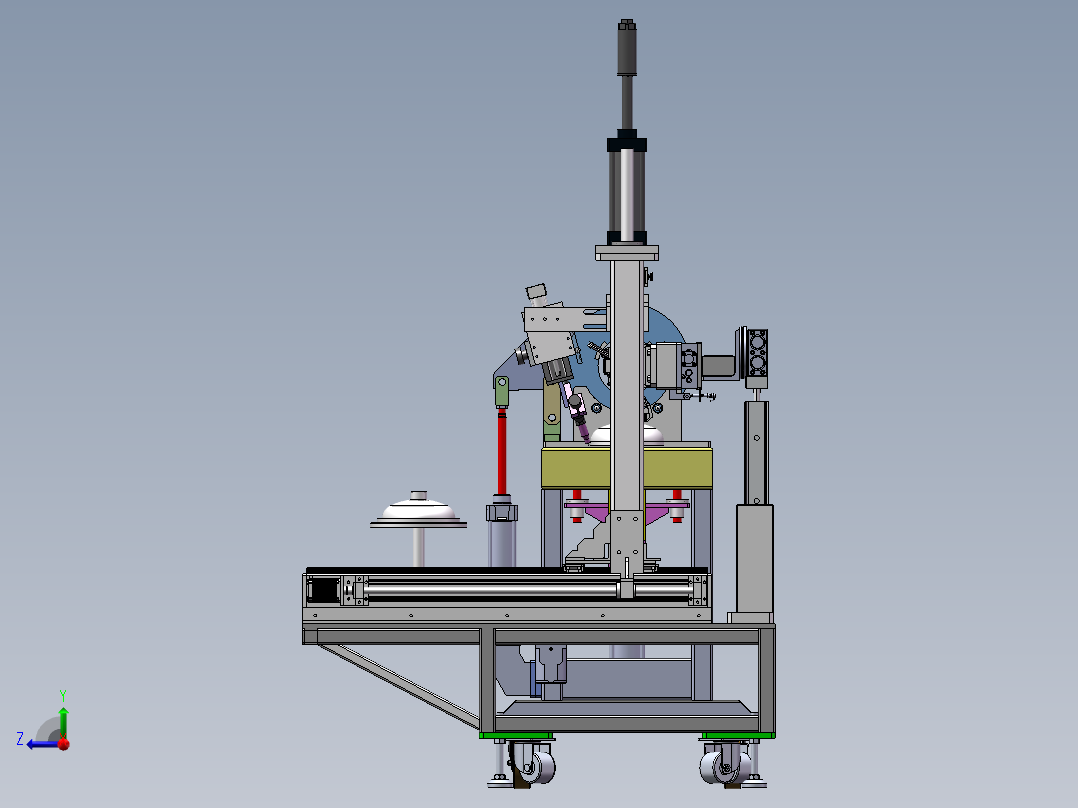 罐体连续焊接装置右视图