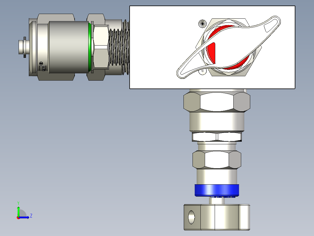 2阀门歧管左视图