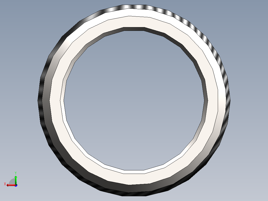 close nipple后视图