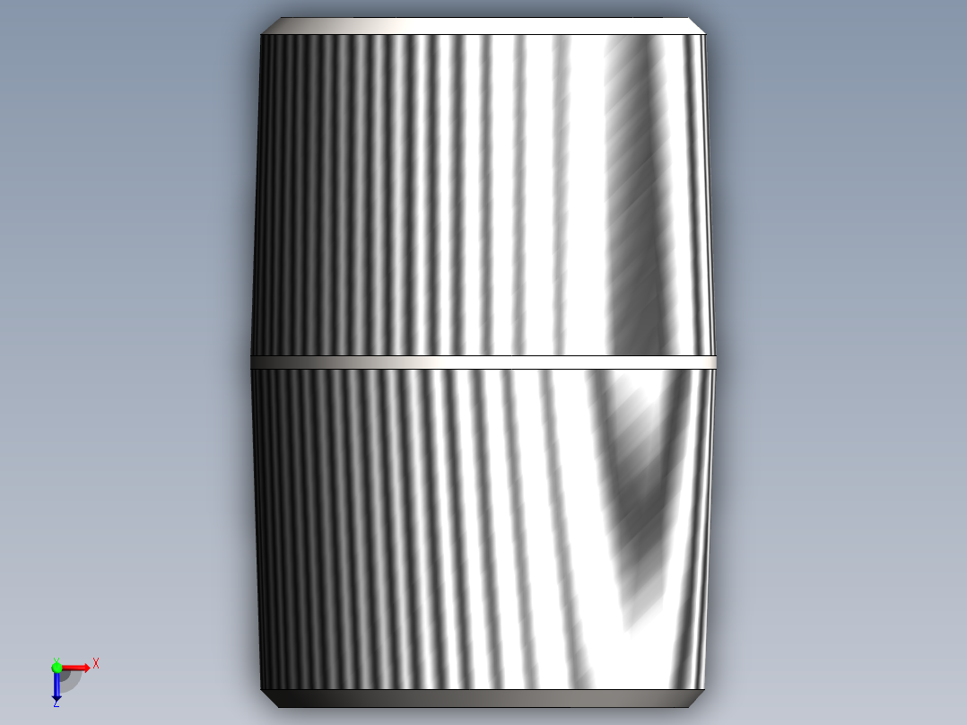 close nipple俯视图