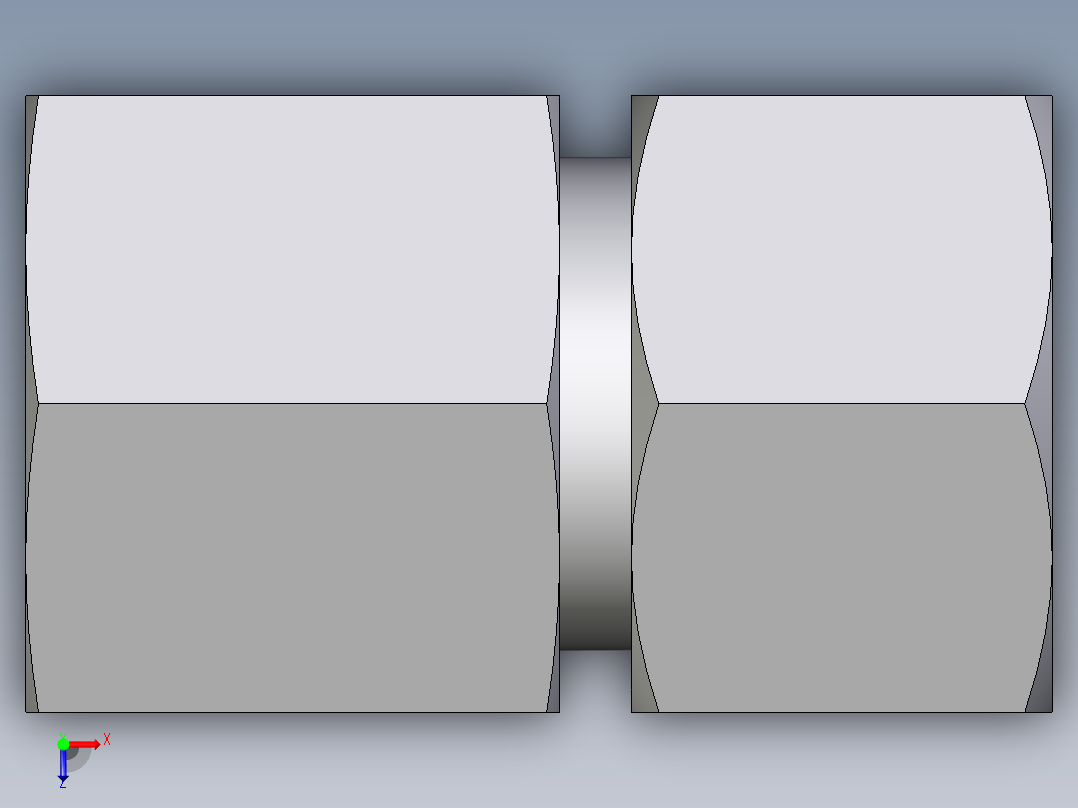 卡套式工业通用硬管接头EO_Swivel_connector_GAI16SRCF俯视图