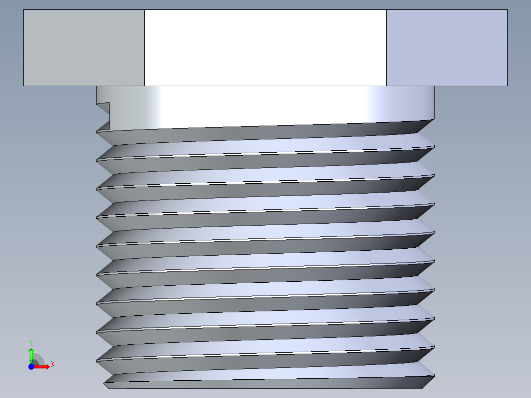 聚氯乙烯配件18-Sch80_ReducerBushing_MPTxFPT_839-073_0.5in x 0.375in前视图