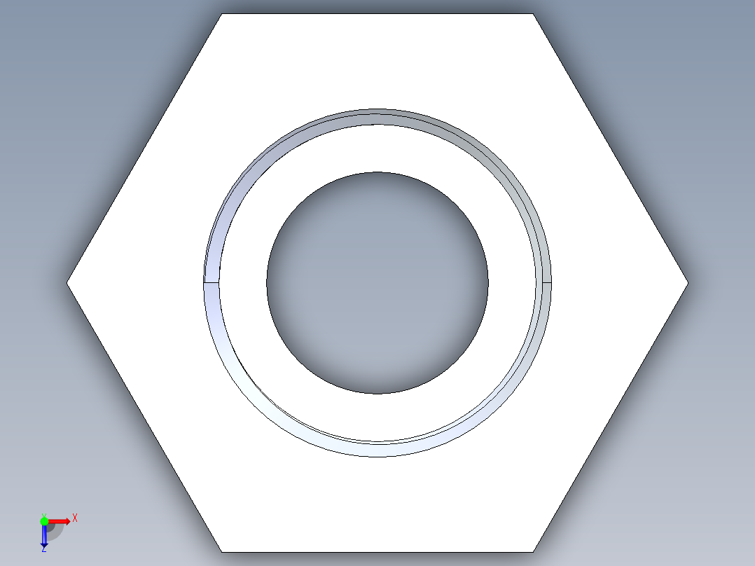 聚氯乙烯配件18-Sch80_ReducerBushing_MPTxFPT_839-073_0.5in x 0.375in俯视图