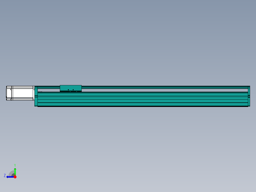 东锦丝杆传动-直线滑台模组DH100-C-L10-S650-BC-O400W-C3右视图