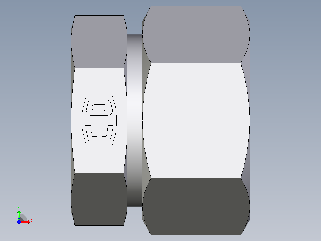 卡套式工业通用硬管接头EO_Blanking_plug_for_tube_ends_ROV38ZS71前视图
