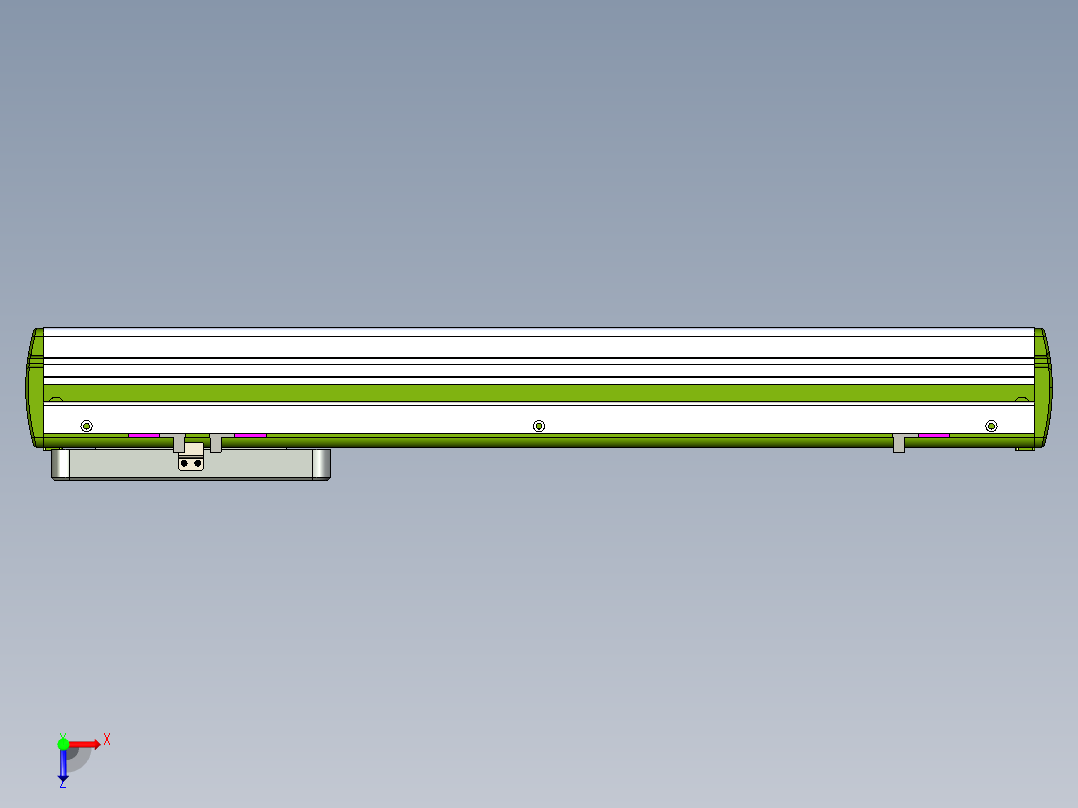 威洛博LC系列3d模型模组LC14S1Y-S400俯视图