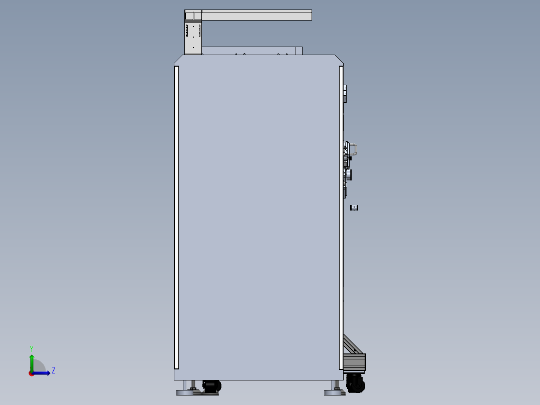 COF AVI 检查机（sw21可编辑+工程图）左视图