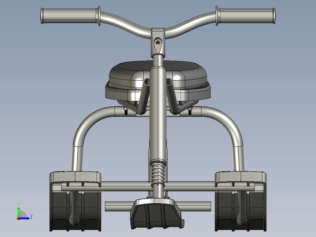 儿童雪橇左视图