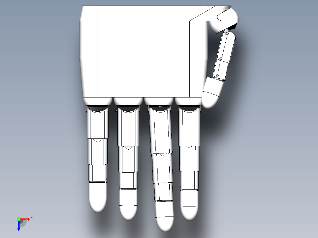 仿生机械手 (42)俯视图