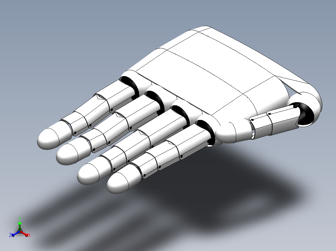 仿生机械手 (42)正等轴测图
