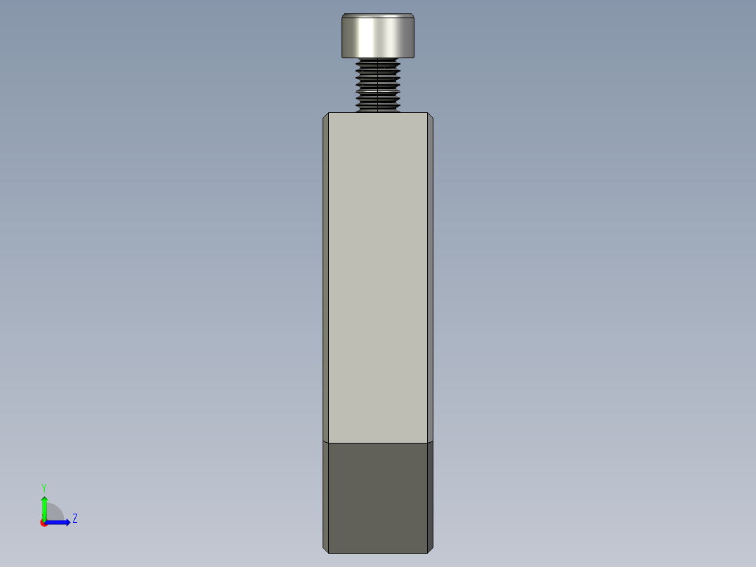 主轴安装直径43毫米左视图