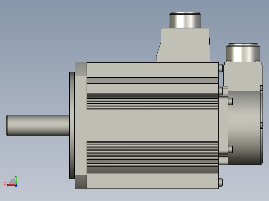 1500W MHME伺服马达后视图