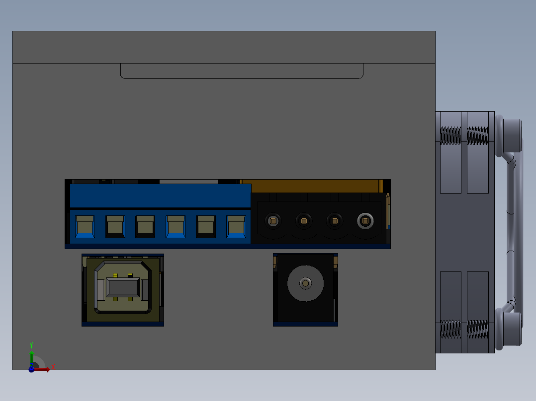 电器柜 电控柜 (112) 机械设计素材前视图