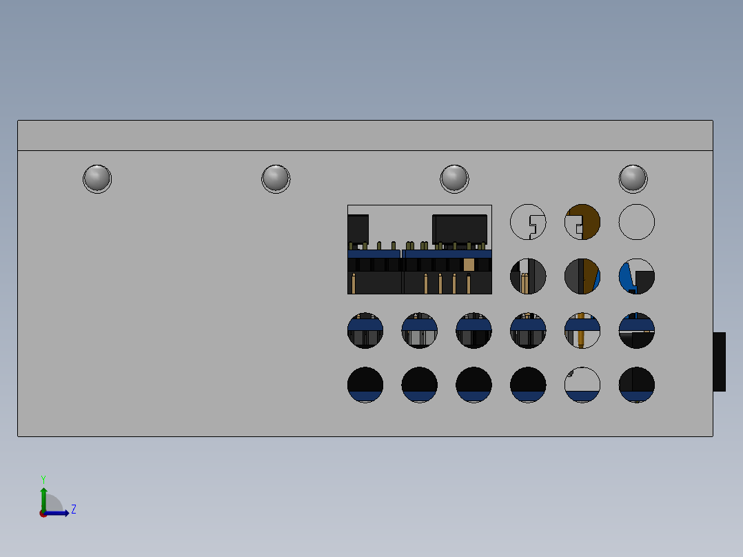 电器柜 电控柜 (112) 机械设计素材左视图