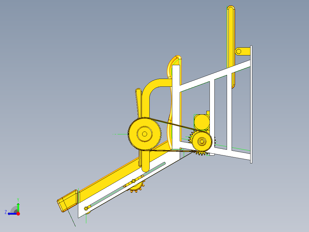 按摩椅模型UG三维+CAD==1455562==500右视图