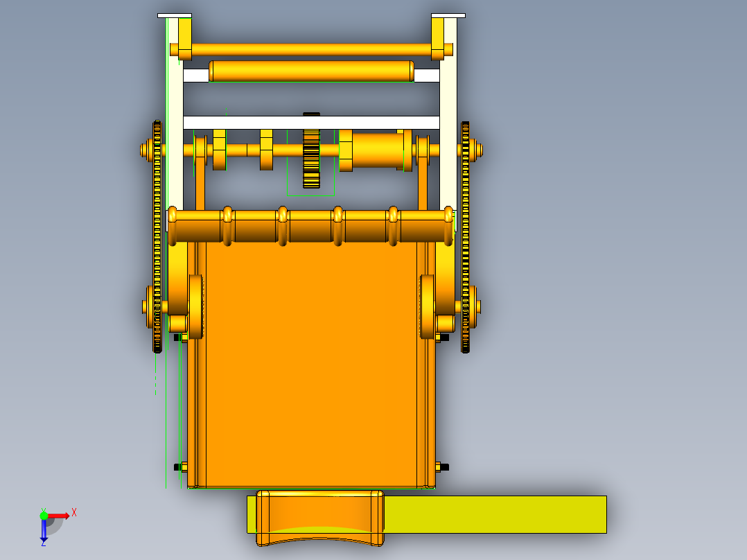 按摩椅模型UG三维+CAD==1455562==500俯视图