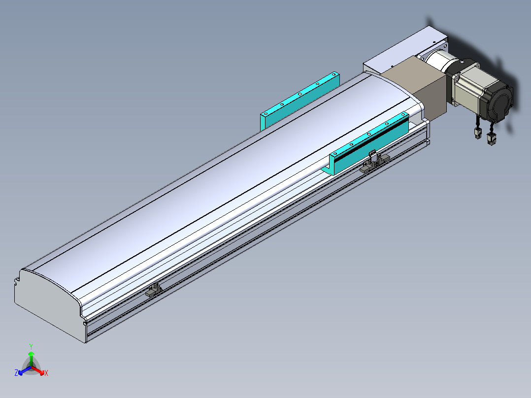 同步带滑台-半封闭B22H-L100-C-S650-L-P75-D3-N5