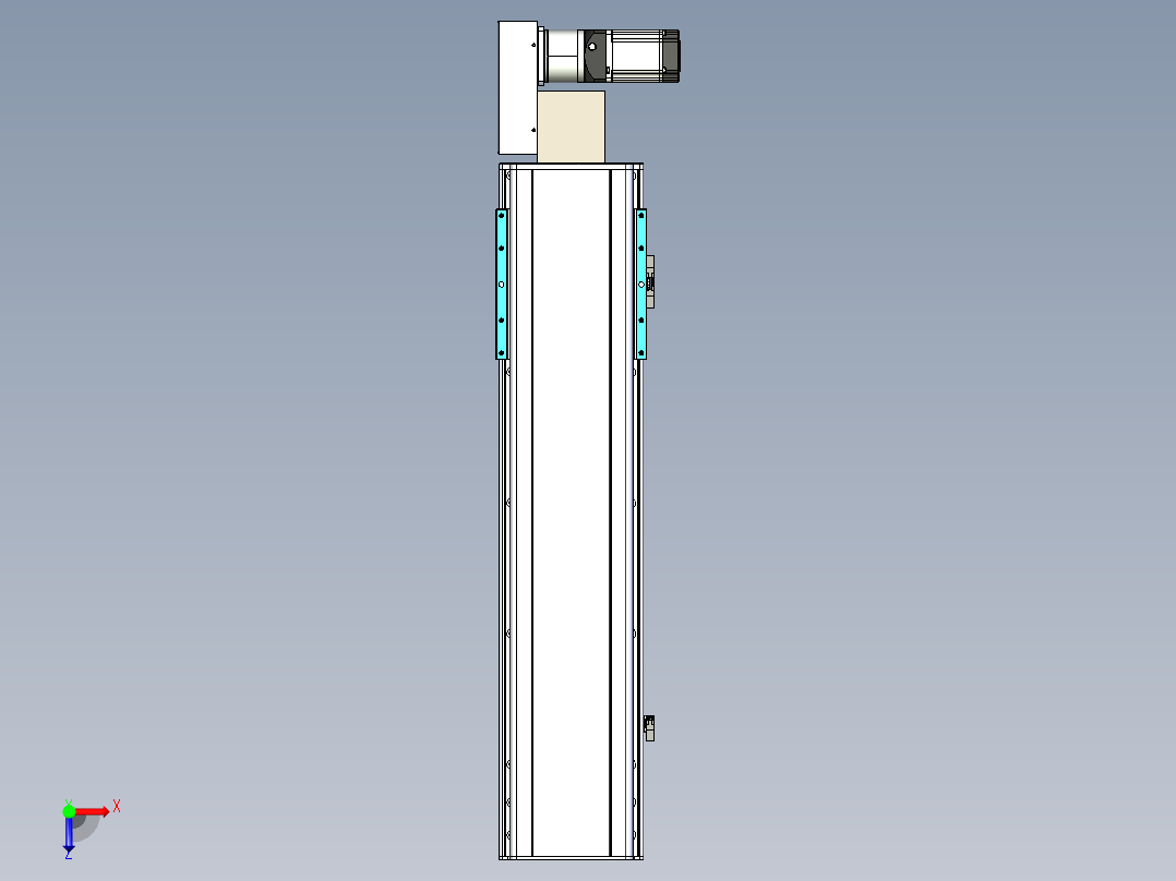 同步带滑台-半封闭B22H-L100-C-S650-L-P75-D3-N5俯视图