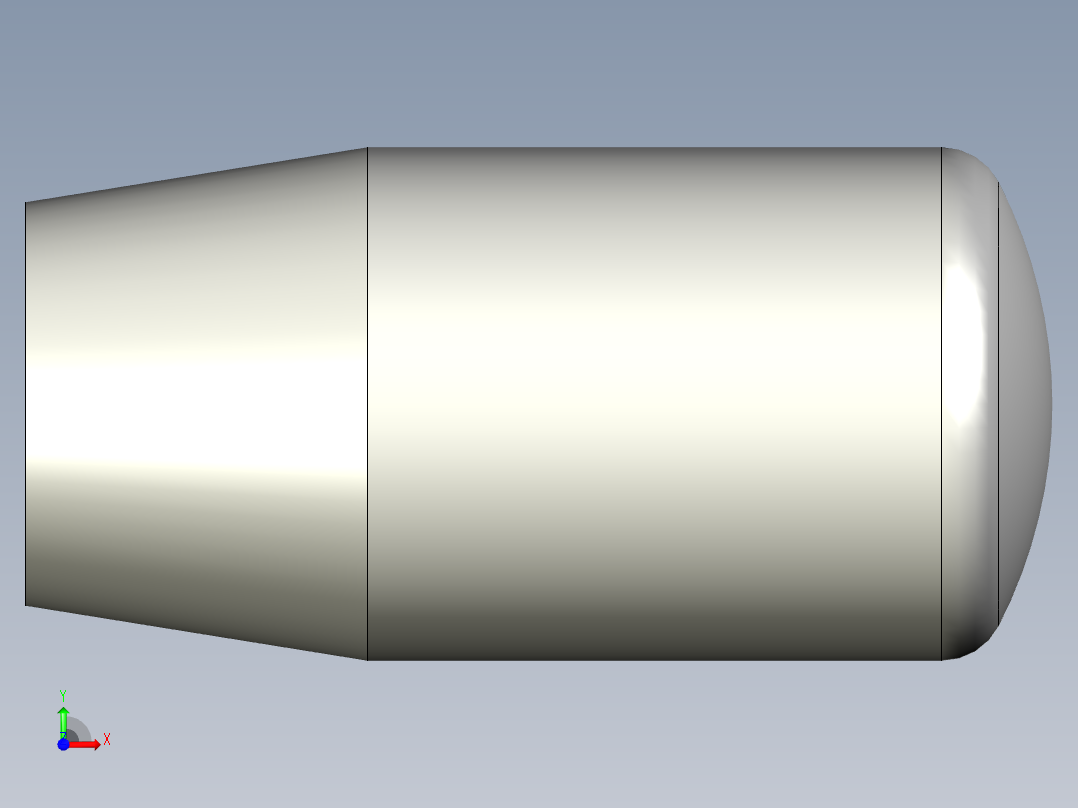 把手I.280-3D多系列多零件图纸模型前视图