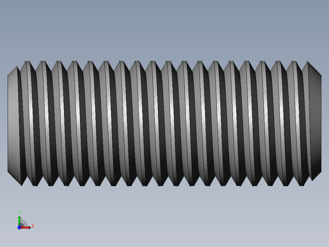 DIN 913-ISO 4026 固定螺钉-M20 L=50.SLDPRT前视图
