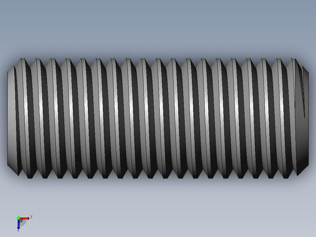 DIN 913-ISO 4026 固定螺钉-M20 L=50.SLDPRT俯视图