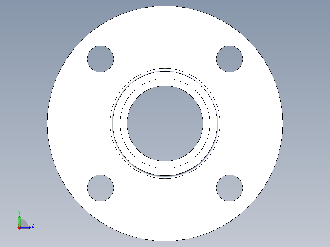船舶管路系统S22_SeaDrainPLUS_Flange150Solid-S_37E169201_1-1-2in Sea Drain Plus - Flange 150lb Solid - S左视图