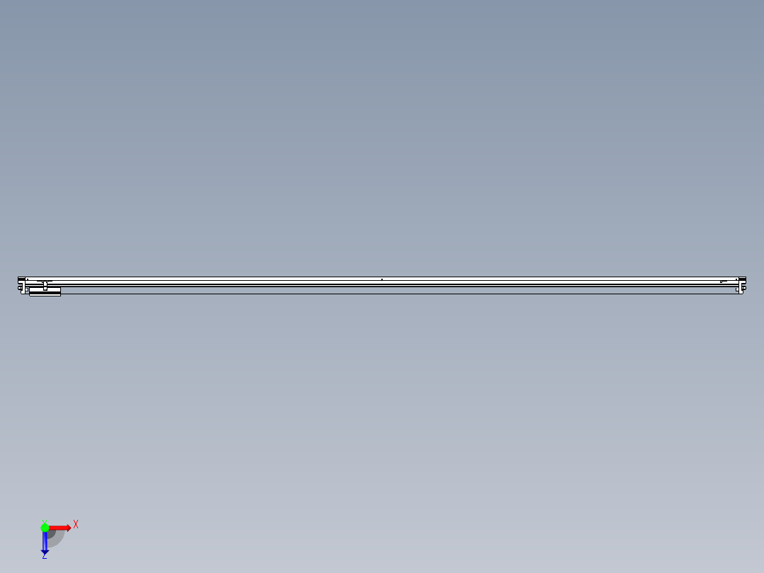 威洛博VL系列直线电机模组-VL22H2-S3500俯视图