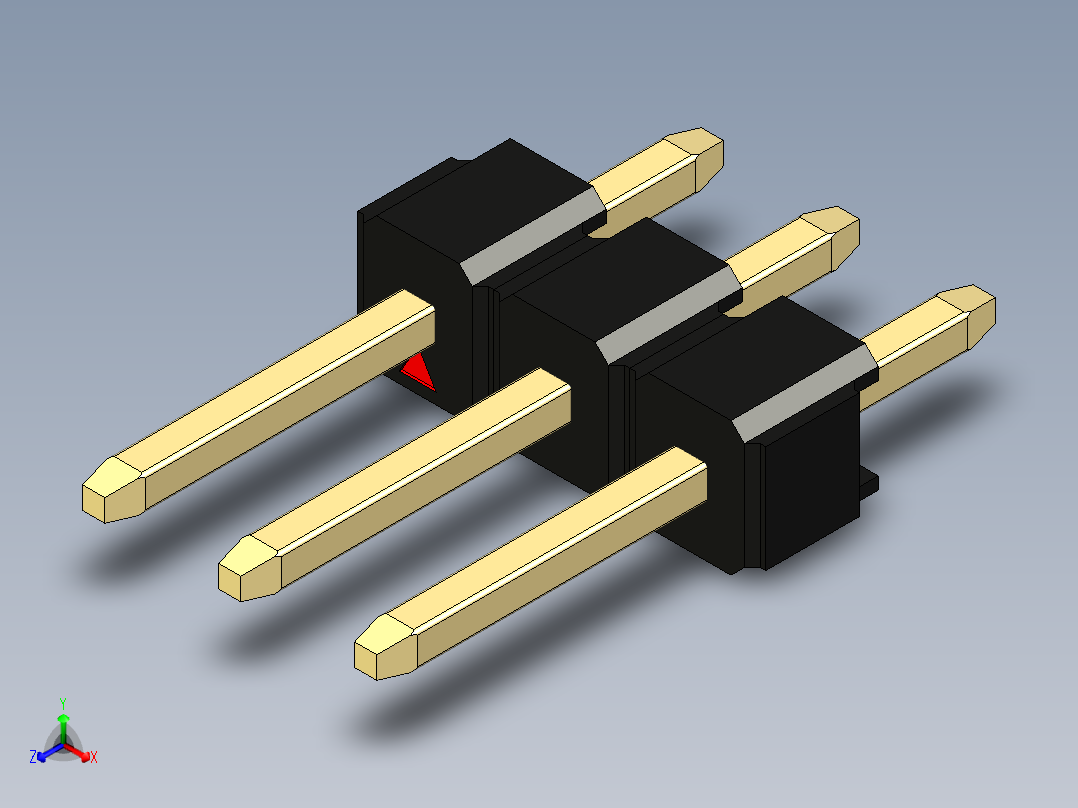 彩色公头100mil（2.54mm）系列-DS1021_black_1x03p_100mil_Type1_rev1.0