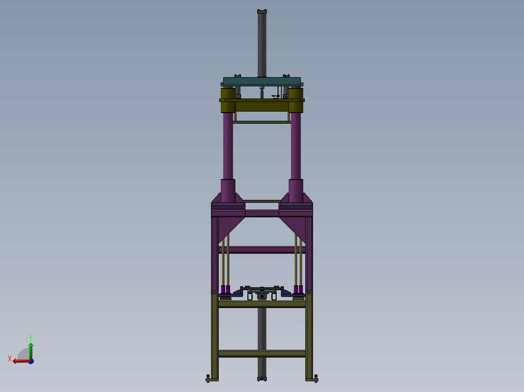 上料机构后视图