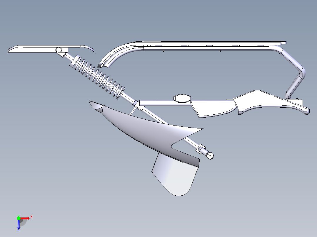 儿童雪橇车俯视图