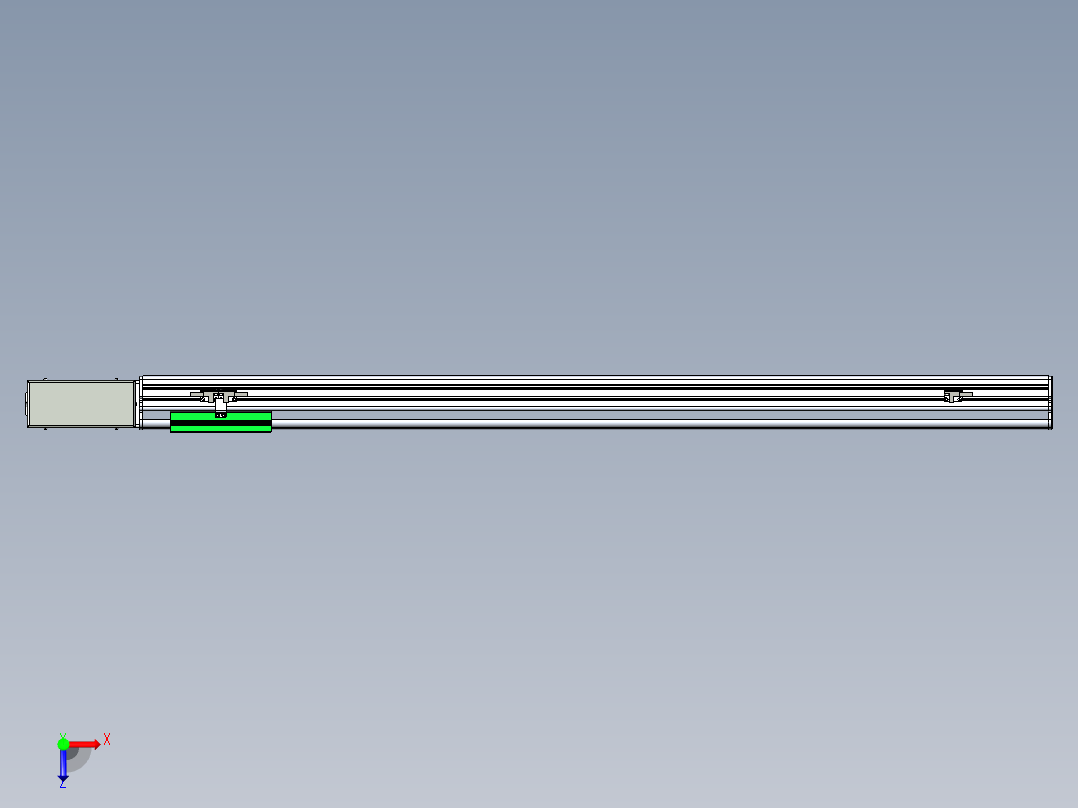 同步带滑台-半封闭B13H-L45-S1000-R-P40-D3俯视图