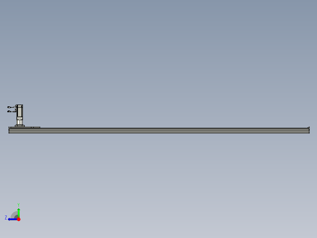 东锦齿条传动DH136G-S2500-BU-减速机+P400W右视图