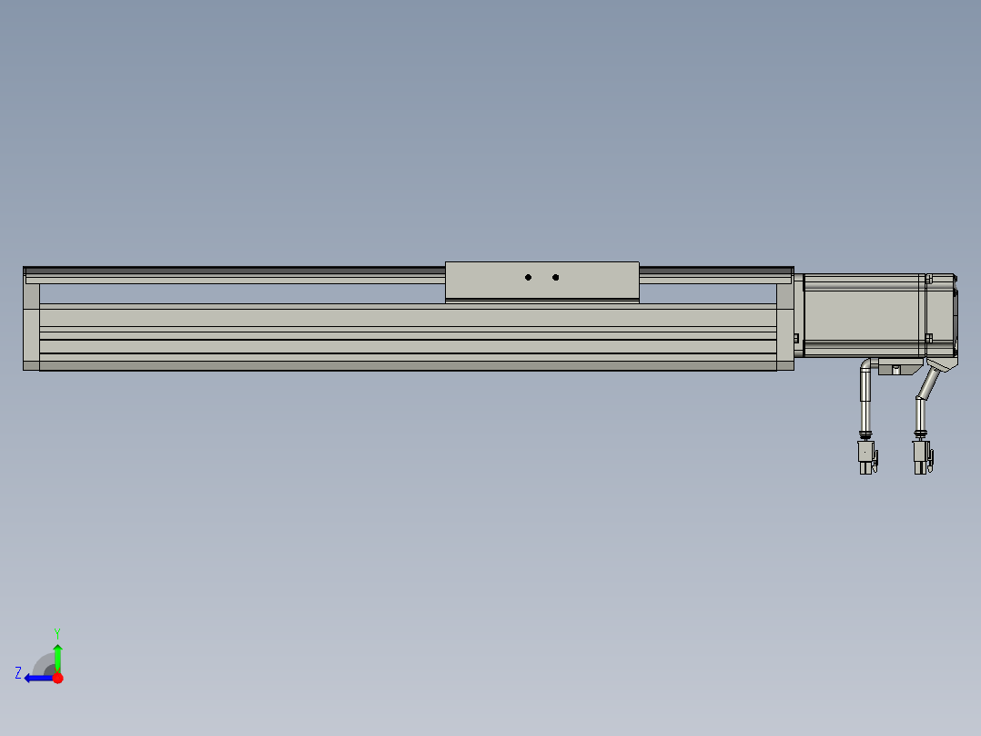 东锦丝杆传动-直线滑台模组DH135-C-L10-S250-BC-P400W-C3右视图
