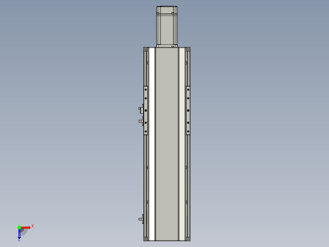 东锦丝杆传动-直线滑台模组DH135-C-L10-S250-BC-P400W-C3俯视图