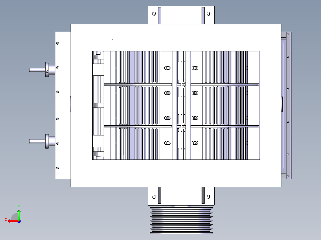 最新款F型反击式破碎机后视图