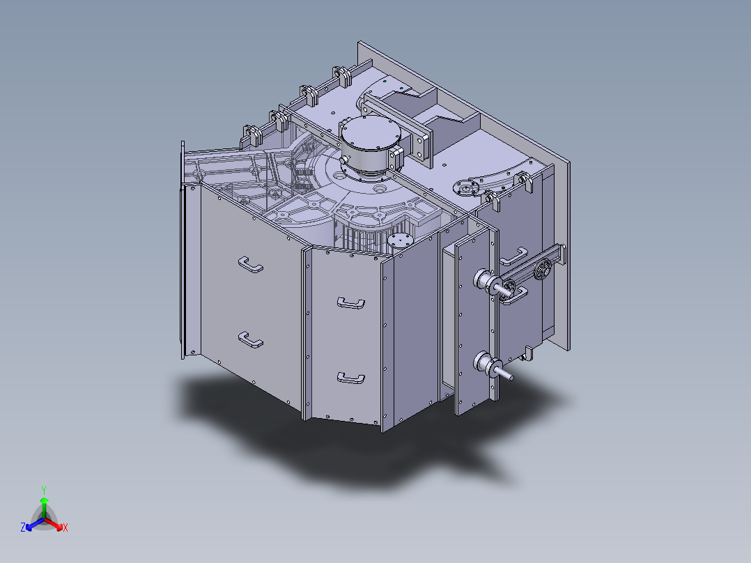 最新款F型反击式破碎机正等轴测图