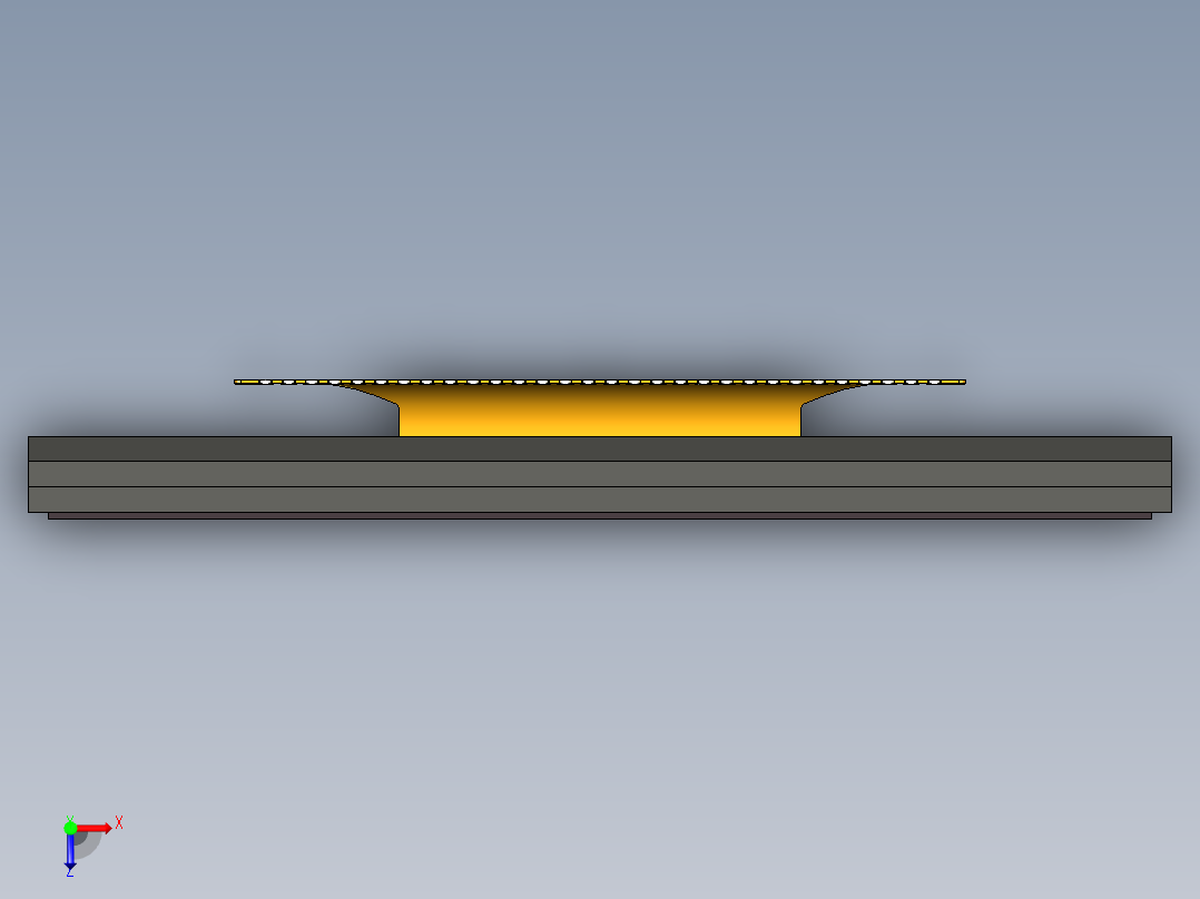 光电元件封装-UG-2864KSWLG01俯视图