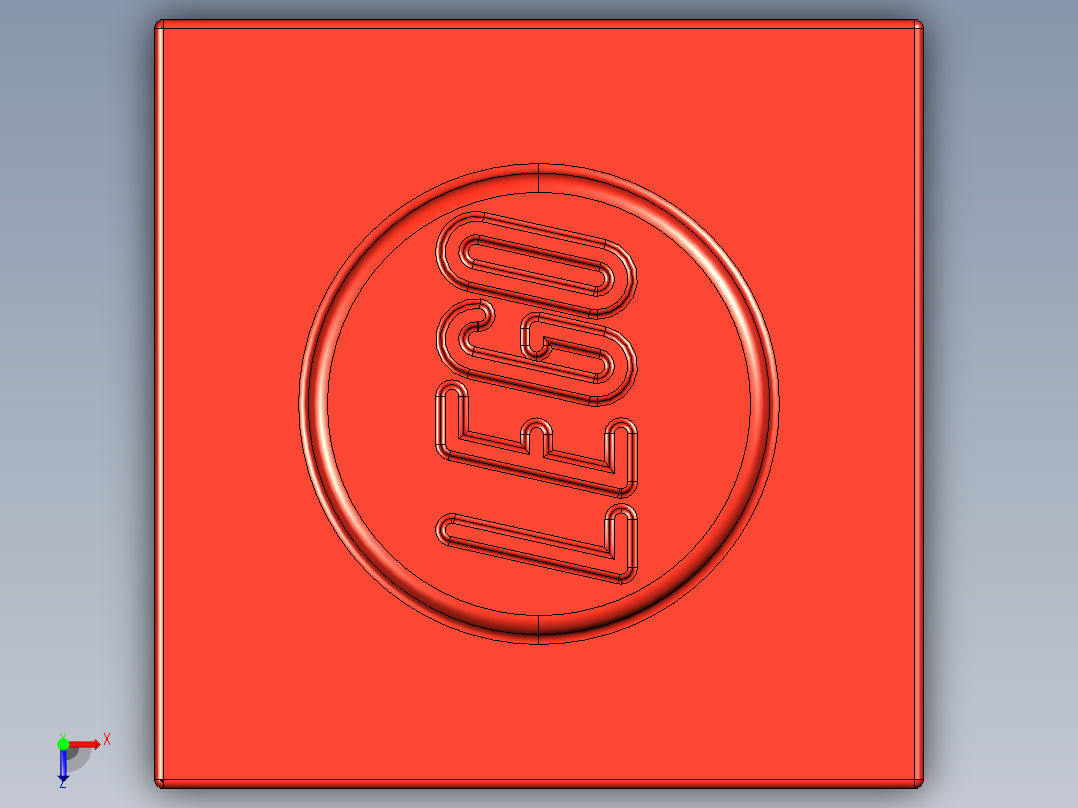 乐高套装 4421基本积木-300521 Bright Red Brick 1 x 1.STEP俯视图