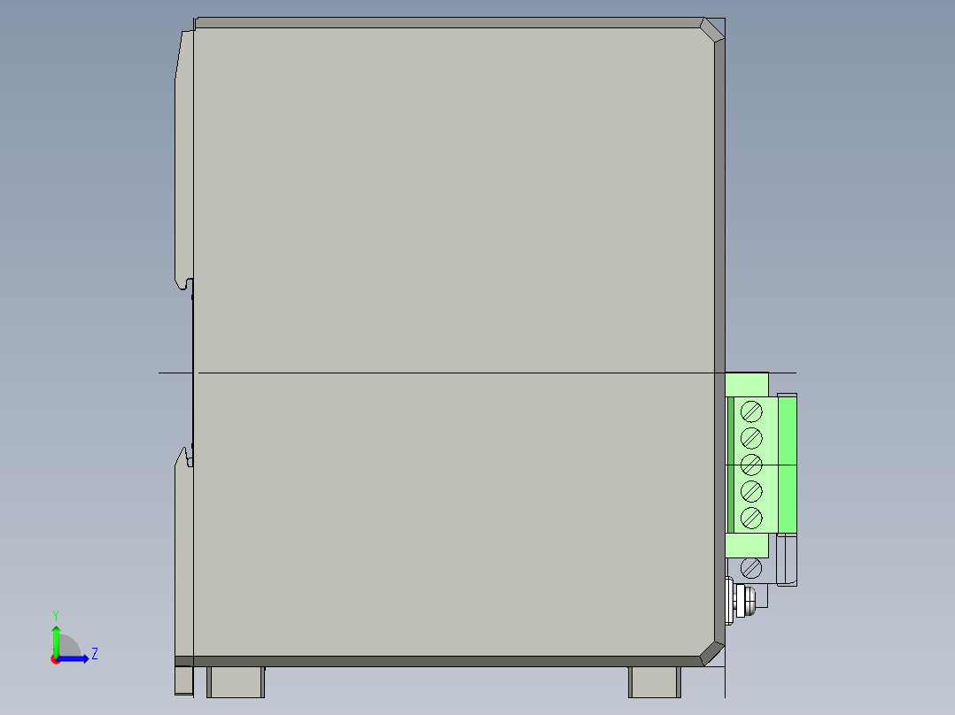 基恩士LK-DN100_kc图纸模型左视图