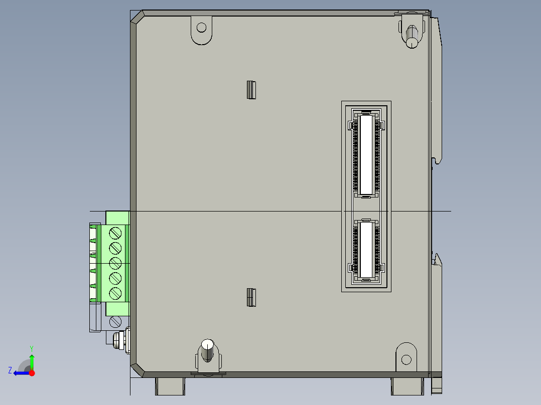 基恩士LK-DN100_kc图纸模型右视图