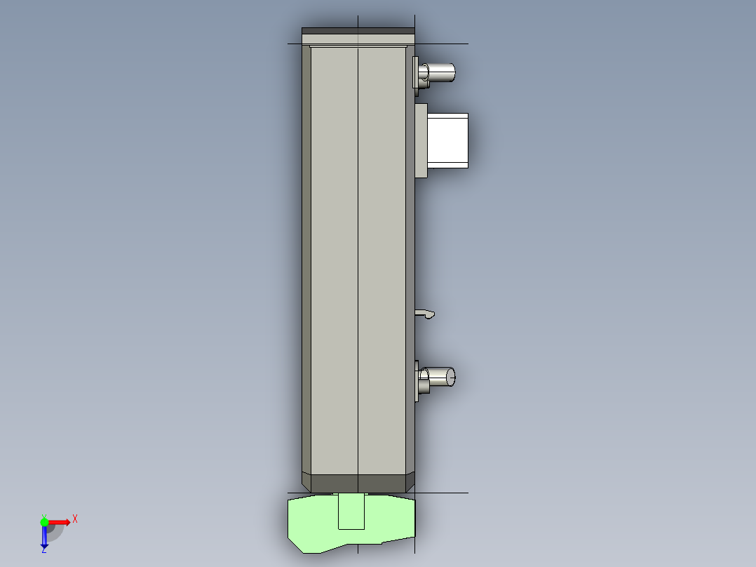 基恩士LK-DN100_kc图纸模型俯视图